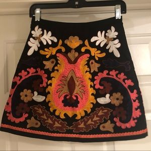 H&M Embroidered Skirt